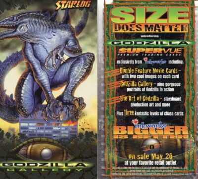 INKWORKS GODZILLA GALLERY STARLOG PROMO CARD #0 LOT OF 2 CARDS-image