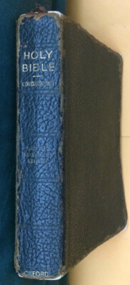 Vintage 1945 Scofield Reference Edition Holy Bible, Leather, Oxford Press, Rare!-image