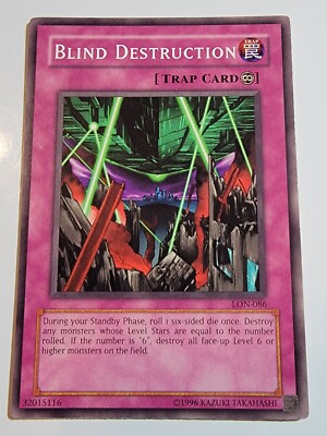 Blind Destruction LON-086 Common Unlimited Yugioh-image