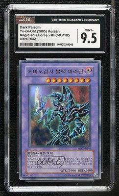 2003 Yu-Gi-Oh! - Magician's Force Korean Unlimited Dark Paladin CGC 9.5 0xe4-image