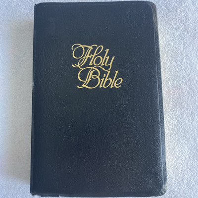 KJV Holy Bible Giant Print Reference Red Letter 1976 Nelson Regency 885C Black-image