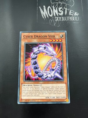 YUGIOH CYBER DRAGON VIER COMMON CYHO-EN014 1ST EDITION-image