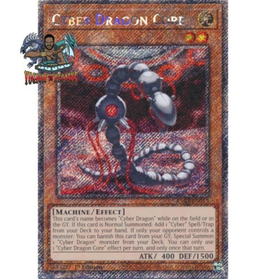 Yugioh! 1x Cyber Dragon Core RA04-EN013 Platinum Secret Rare 1st Ed NM-image
