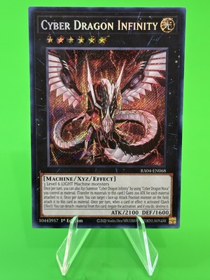 Yu-Gi-Oh Quarter Century Stampede Cyber Dragon Infinity SR RA04-EN068 NM!!!-image