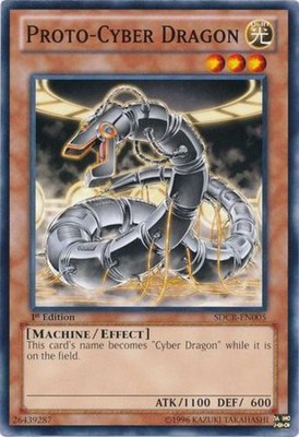 Proto-Cyber Dragon - SDCR-EN005 - Common - 1st Edition - Moderately Played-image