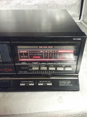 Fisher Dual Cassette Deck Stereo CR-W56. Read condition notes. SOLD AS IS-image