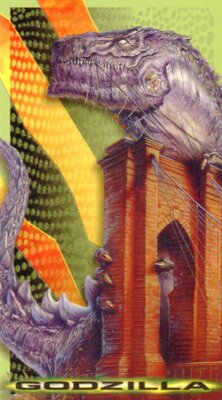 Godzilla The Movie Supervue Widevision Skin Embossed Chase Card GS1-image
