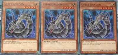 Yugioh 3x Cyber Dragon Alternate Art Commons 1st Edition NM from SDX3 Playset-image