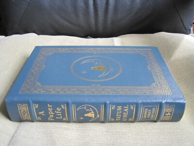 TATUM O'NEAL SIGNED  - A PAPER LIFE - EASTON PRESS LEATHER HOLLYWOOD McENROE-image