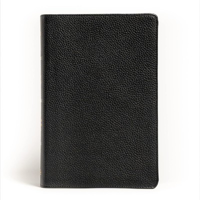 NASB Large Print Personal Size Reference Bible, Black Genuine Leather, Red... -image