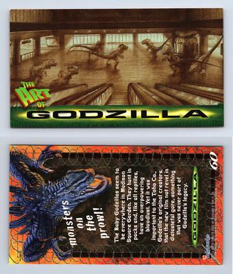 Monsters On The Prowl #60 Godzilla 1998 Inkworks Supervue Trading Card-image