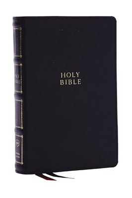 KJV, Compact Center-Column Reference Bible (#8576BK - Black Genuine Leather)-image
