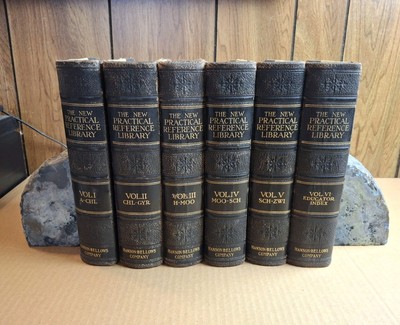 THE NEW PRACTICAL REFERENCE LIBRARY 1914 Vol. 1-6 Complete  Charles Sylvester-image