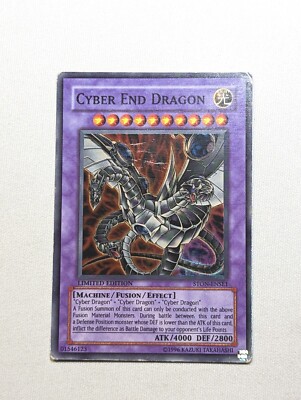 Cyber End Dragon STON-ENSE1 Super Rare Limited Edition YuGiOh - MP-image