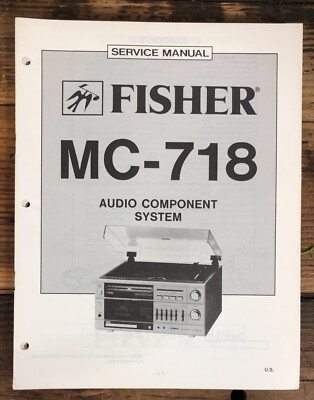 Fisher MC-718 Stereo  Service Manual *Original*-image