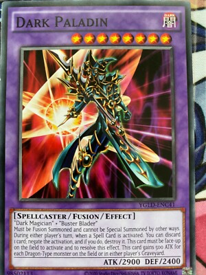 Yugioh Dark Paladin YGLD-ENC41 Common Mint Condition x3 -image