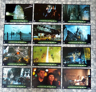 GODZILLA Roland Emmerich 12 Lobby Cards German cpl. L C Set ´98 Broderick, Reno-image