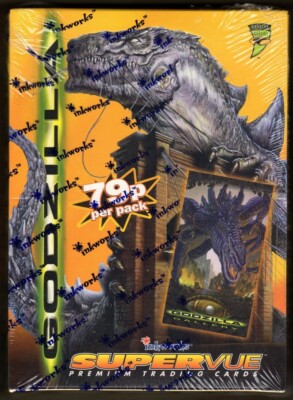 Factory Box- 1998 Inkworks Godzilla Supervue Premium Trading Cards - Sealed Box-image