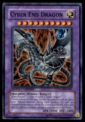 Yu-Gi-Oh! Cyber End Dragon #STON-ENSE1 Light Play-image