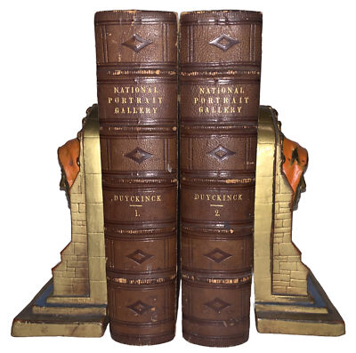1862, 1st, 2 VOL, NATIONAL PORTRAIT GALLERY EMINENENT AMERICANS, E A DUYCKINCK-image