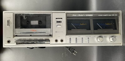 Fisher Studio Standard Stereo Cassette Deck Model CR-110 WORKS WELL VTG 1980s-image