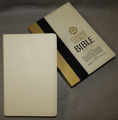 World KJV Heritage Reference Bible 861C White Genuine Leather - New-image