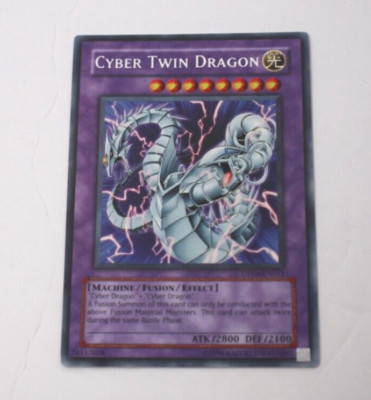 Yu-Gi-Oh Card - DP04-EN011 - Cyber Twin Dragon (rare) - NM-image