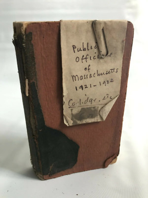Public Officials of Massachusetts,1921-1922 Published Annually by Boston Review-image