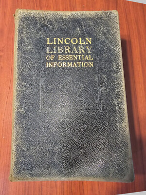 The Lincoln Library of Essential Information 1928-image