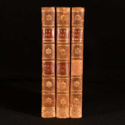 1807 3 vol. Life and Writings of James Beattie by Sir William Forbes Full Calf-image