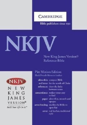 NKJV Pitt Minion Reference Bible, Black Goatskin Leather, Red-letter Text,-image