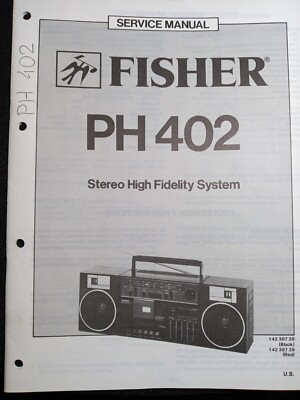 Fisher PH-402 Service Manual Stereo High Fidelity System Original-image