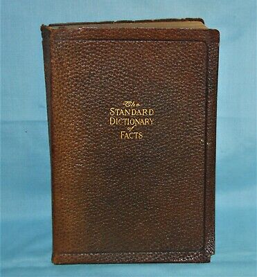 1914 Standard Dictionary of Facts Leather Frontier Press Henry W. Ruoff-image