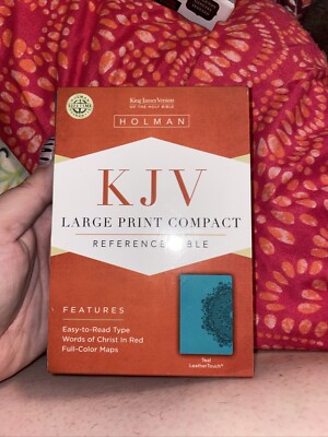 KJV Large Print Compact Reference Bible Leather Touch-image