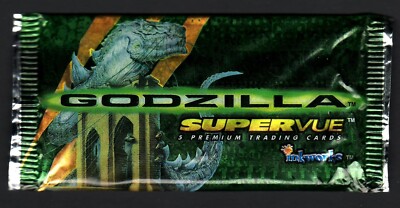 1998 GODZILLA SUPERVUE WIDESCREEN FACTORY SEALED 5 CARD PACK-image