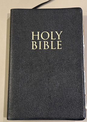 2000 KJV HOLY BIBLE Giant Print Reference Bonded Black Leather Zondervan-image