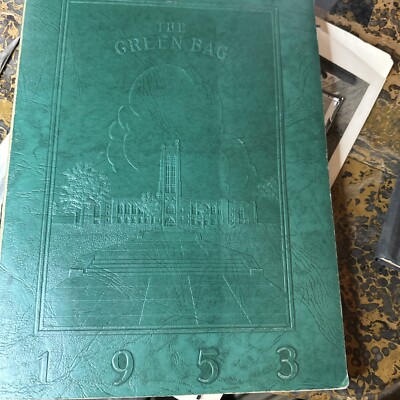 Vintage Yearbook: The Green Bag 1953- Baltimore City College Plus Letter-image