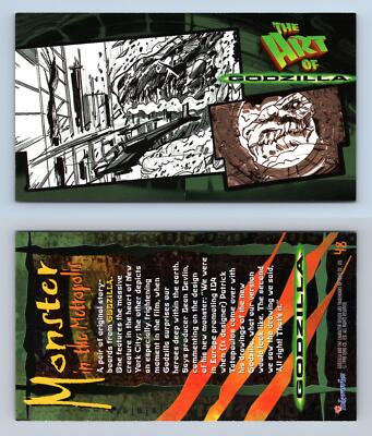 Monster In The Metropolis #48 Godzilla 1998 Inkworks Supervue Trading Card-image