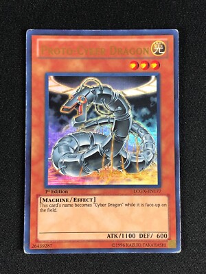 YUGIOH PROTO-CYBER DRAGON LCGX-EN177 1ST ULTRA PLAYED/EDGE WEAR-image