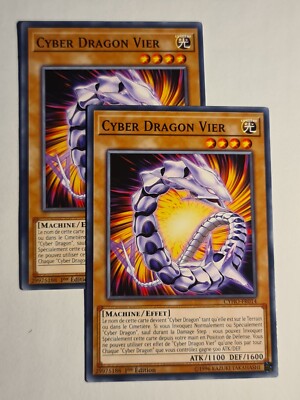 Cyber Dragon Vier (×2)●YUGIOH●CYHO●2018●FRENCH●COMMON●1st ED●NM●09341-image