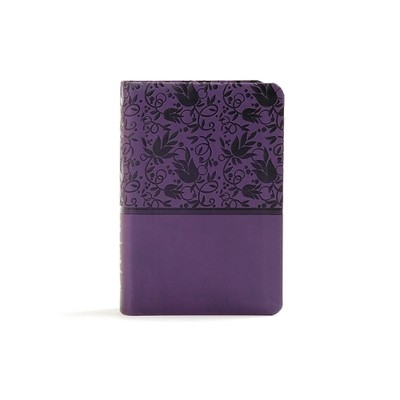 Holman Bible St KJV Large Print Compact Reference Bible, Purple  (Leather Bound)-image