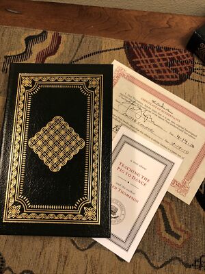 TEACHING THE PIG TO DANCE by Fred Thompson Easton Press SIGNED 1ST ED w/COA-image