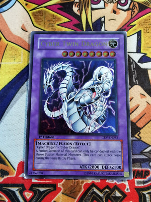 Cyber Twin Dragon crv-en035 1st Edition (MP) Ultimate Rare Yu-Gi-Oh!-image
