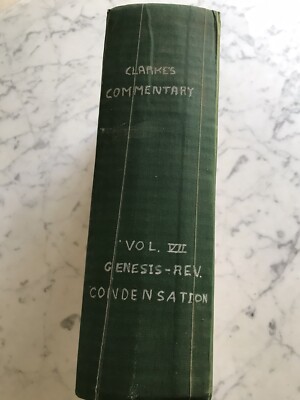 Antique Adam Clarke Commentary Condensed Old New Testament Scranton Leather-image