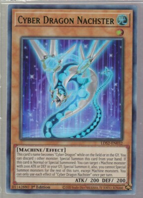 YUGIOH! CYBER DRAGON NACHSTER - GREEN ULTRA RARE 1ST EDITION - LDS2-EN032 LP-NM-image