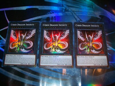 3x Cyber Dragon Infinity 1st Edition Super Rare RA04-EN068 Yu-Gi-Oh!-image