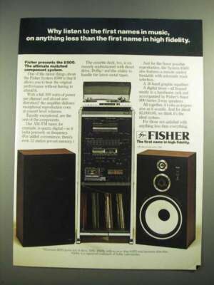1981 Fisher System 8500 Stereo Ad - Why Listen to the First Names in Music-image