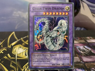 Yugioh Cyber Twin Dragon CRV-EN035 Super Rare Unlimited NM-image