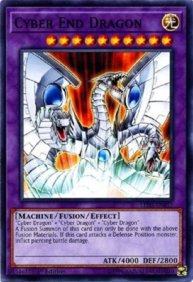 Yugioh - Cyber End Dragon - 1st Edition NM - Plus Free Holographic Card-image