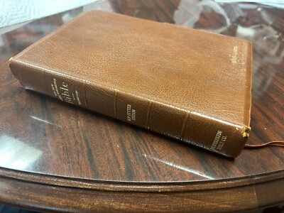 Bible Thompson's The New Chain Reference Brown Leather 1964 KJV B. B. Kirkbride-image